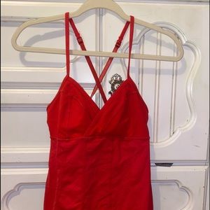 Red tank top lululemon